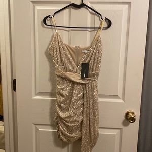 NWT Fashion Nova Sequined party dress. (Size small)